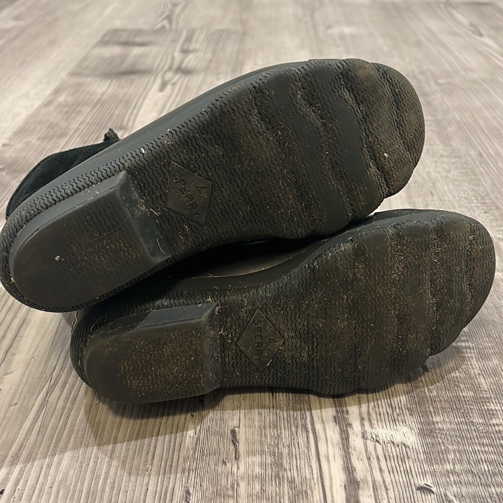 Sperry Black Suede Duck Boots - Picture 8 of 8